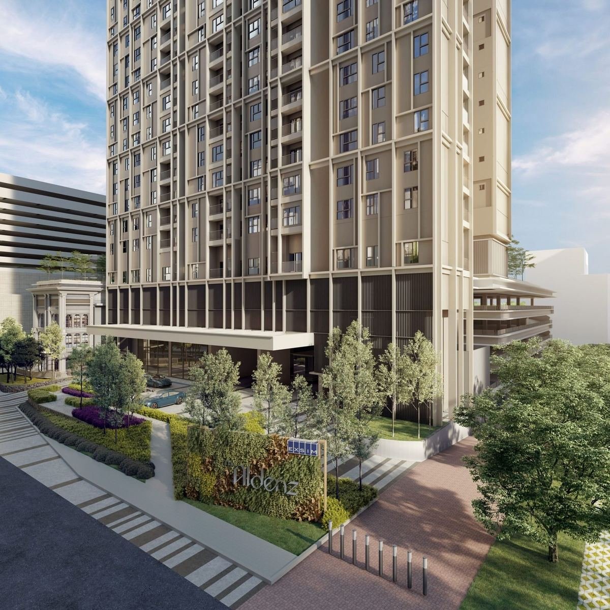 The Aldenz @ Kepong — Facade entrance, artist’s impression