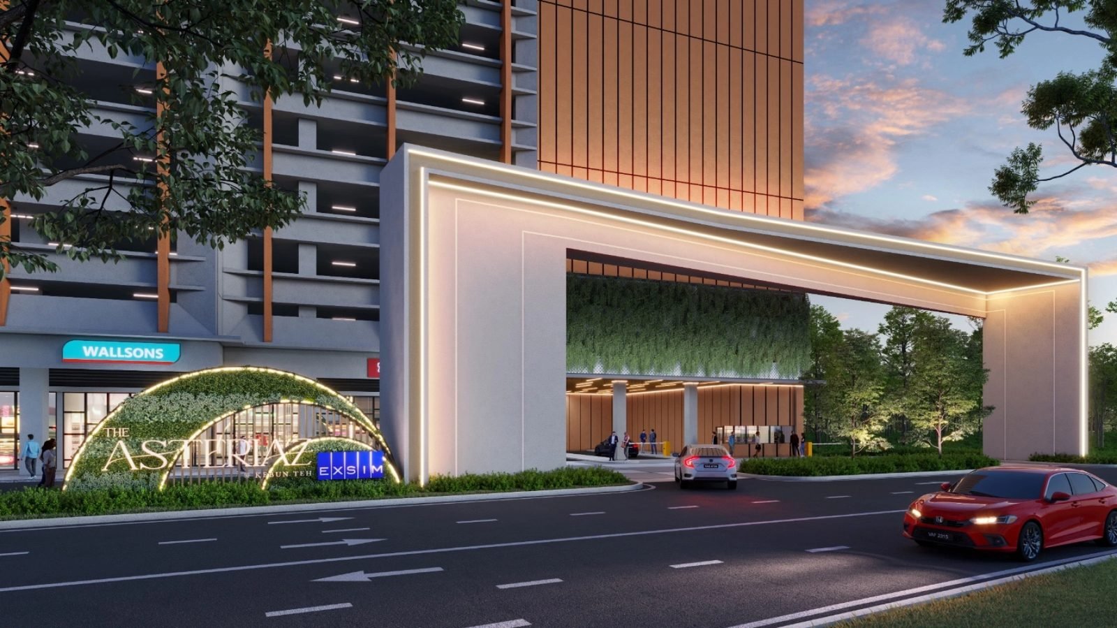 The Asteriaz @ Kebun Teh — Entrance, artist’s impression