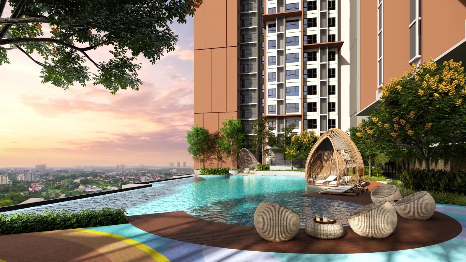 The Asteriaz @ Kebun Teh — Pool deck, artist’s impression