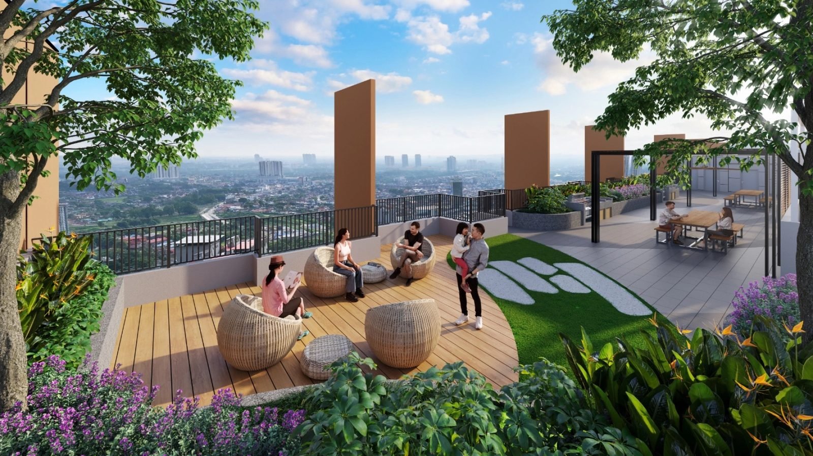 The Asteriaz @ Kebun Teh — Sky garden, artist’s impression
