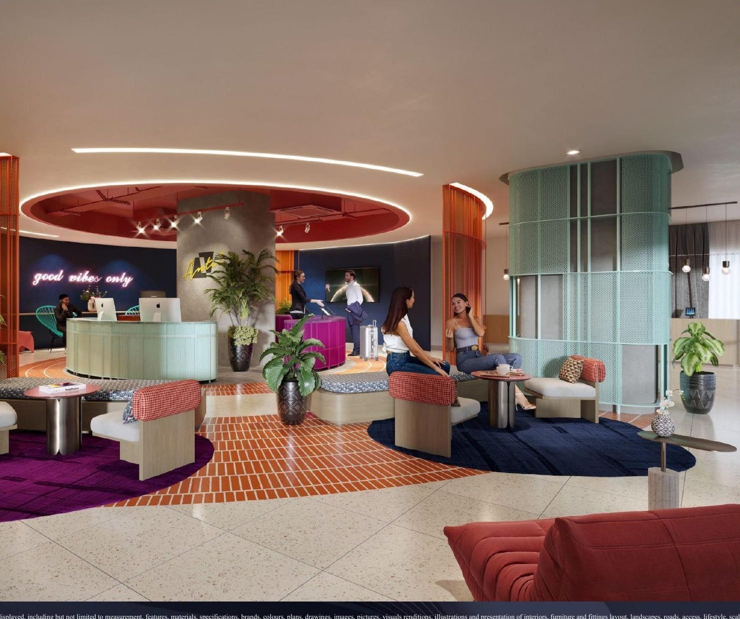 The Bedrock @ Jesselton Docklands — Bedrock Suites reception, artist’s impression
