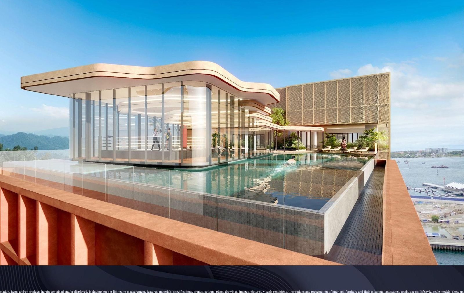 The Bedrock @ Jesselton Docklands — Rooftop pool, artist’s impression