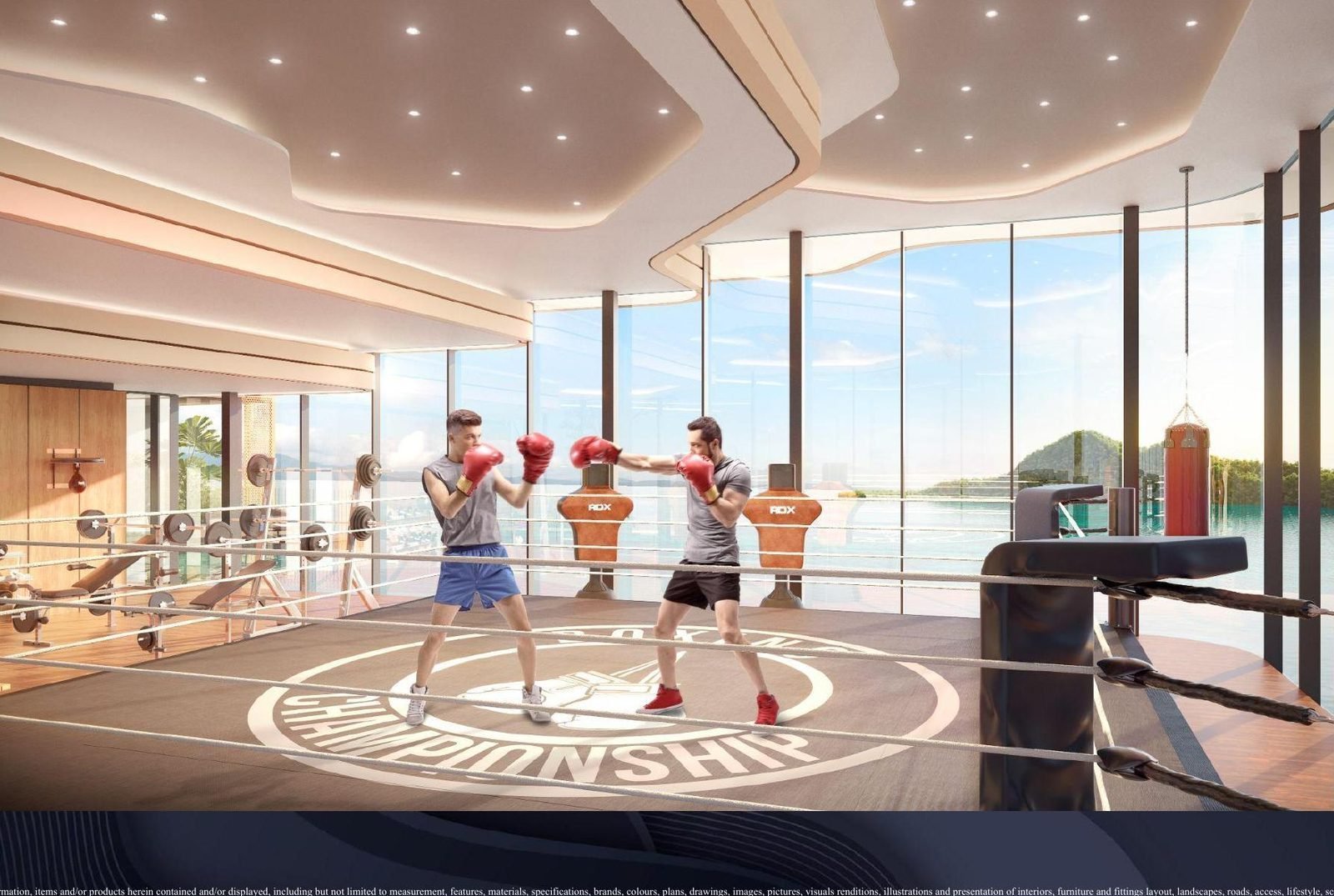 The Bedrock @ Jesselton Docklands — Rooftop gym, artist’s impression