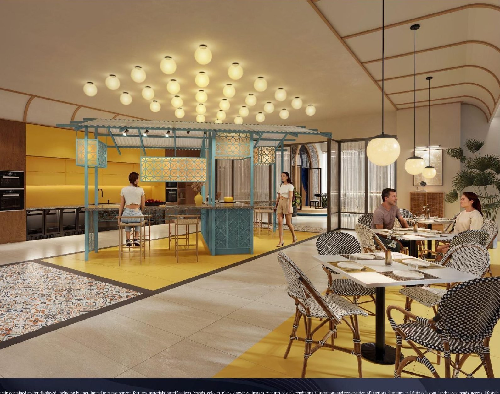 The Bedrock @ Jesselton Docklands — Community kitchen, artist’s impression