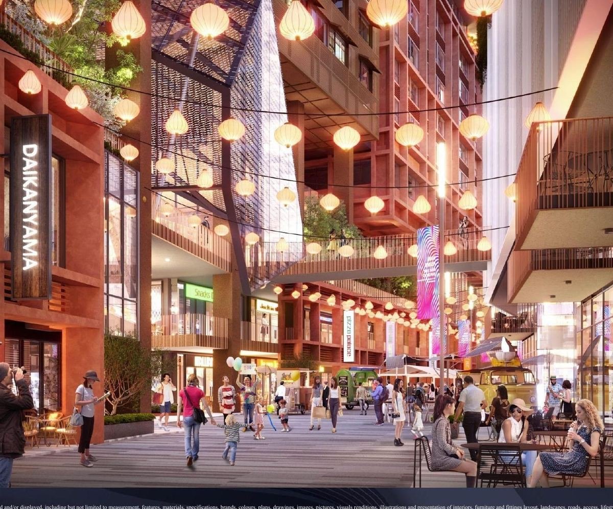 The Bedrock @ Jesselton Docklands — Festive Street, artist’s impression