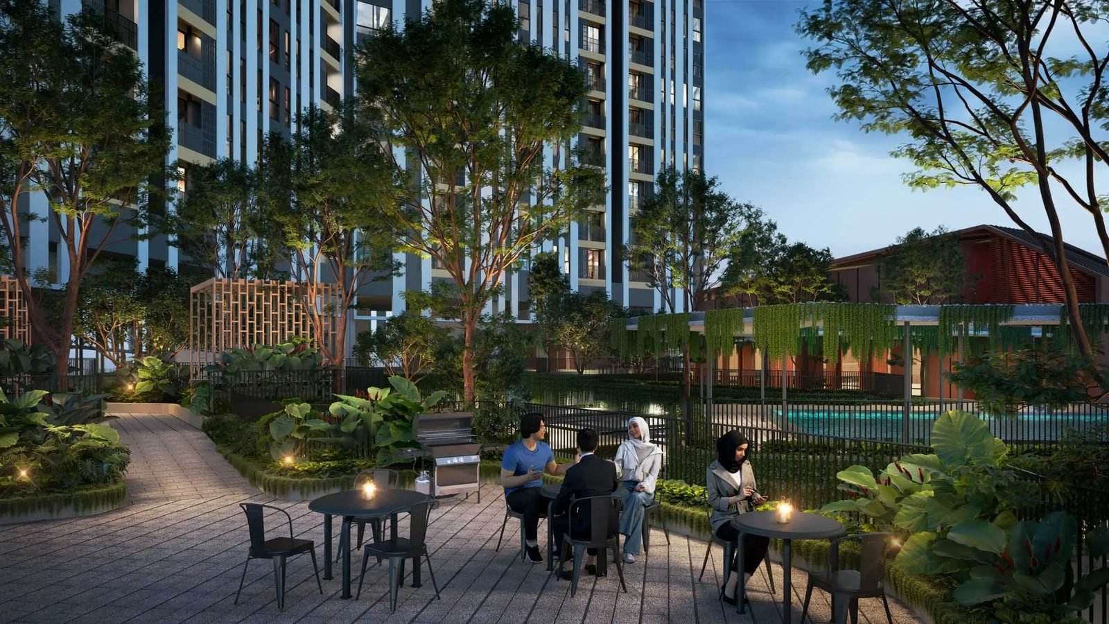 Bayu Damai Residence — BBQ pavilion, artist’s impression