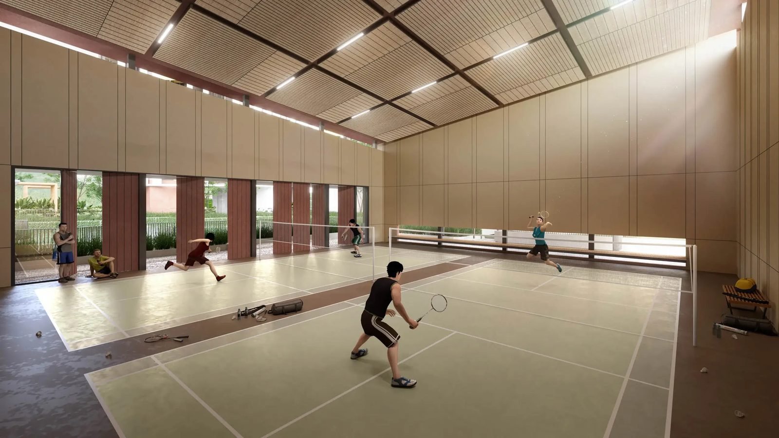 Bayu Damai Residence — Badminton court, artist’s impression