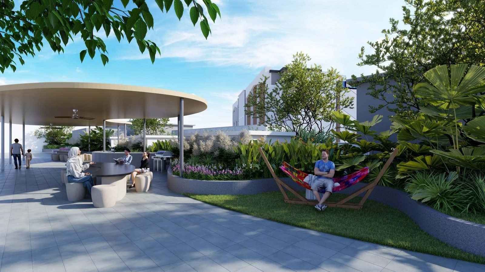 Causewayz Square @ JBCC — Glowing Sky BBQ, artist’s impression