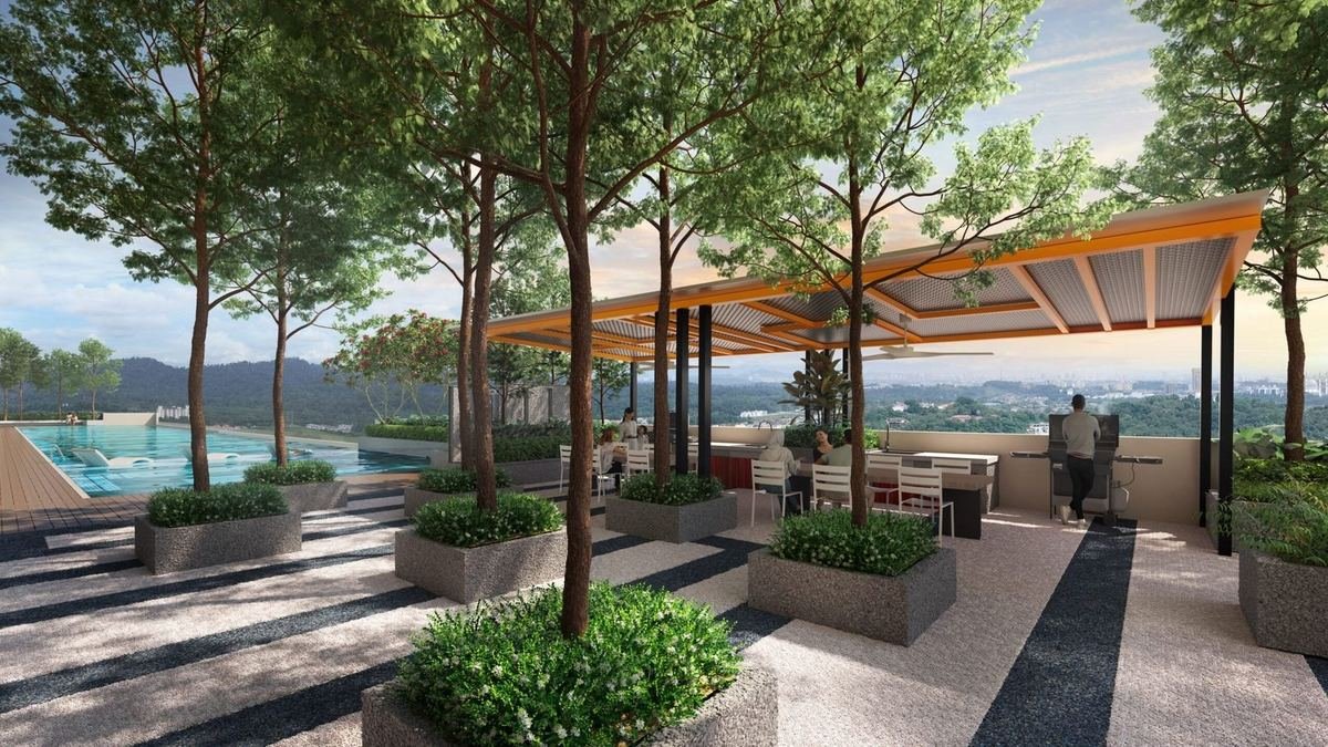 D’Nuri Residence — BBQ deck, artist’s impression
