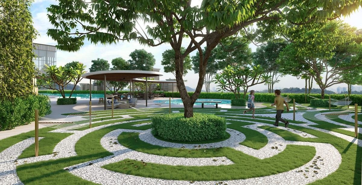 D’Tessera Residence @ Kepong — Maze hammock garden, artist’s impression