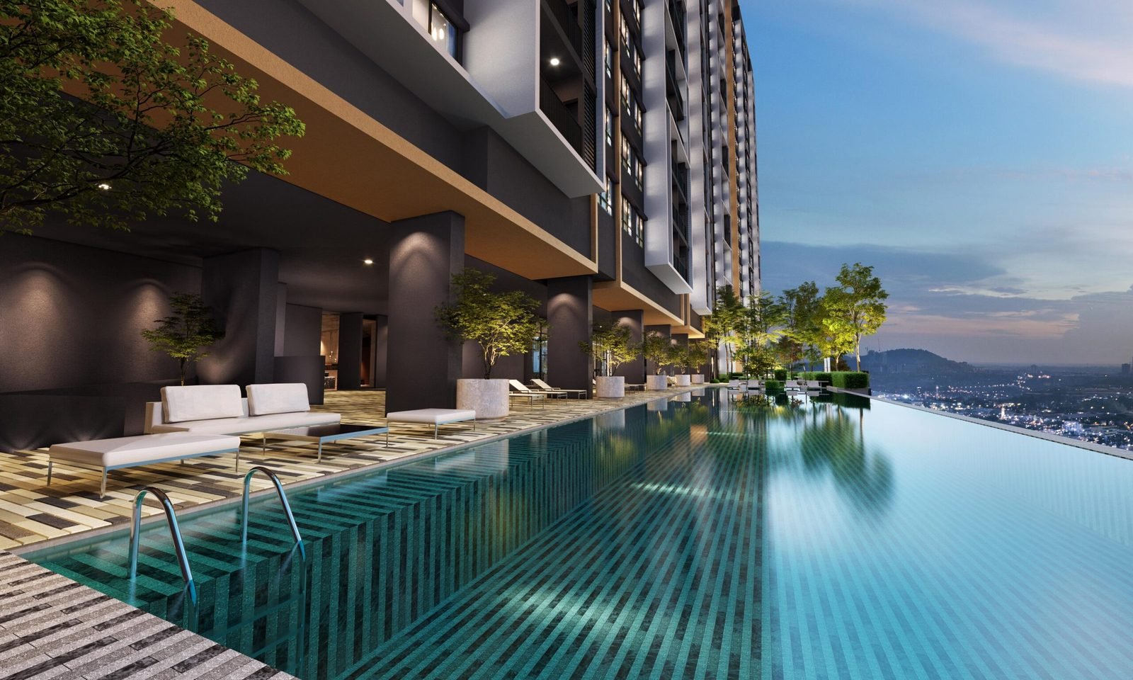 Devia Residence @ Kwasa Damansara — Infinity pool, artist’s impression