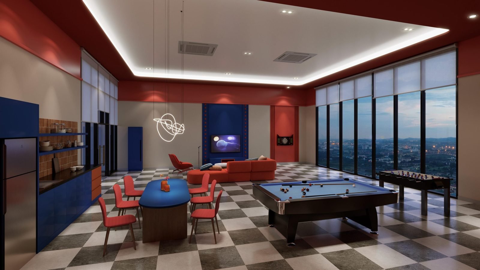 Devia Residence @ Kwasa Damansara — Games room, artist’s impression