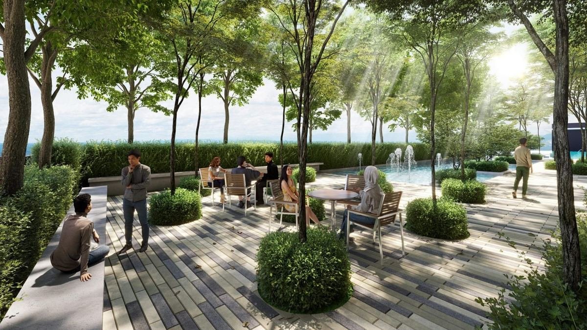 Devia Residence @ Kwasa Damansara — Garden promenade, artist’s impression