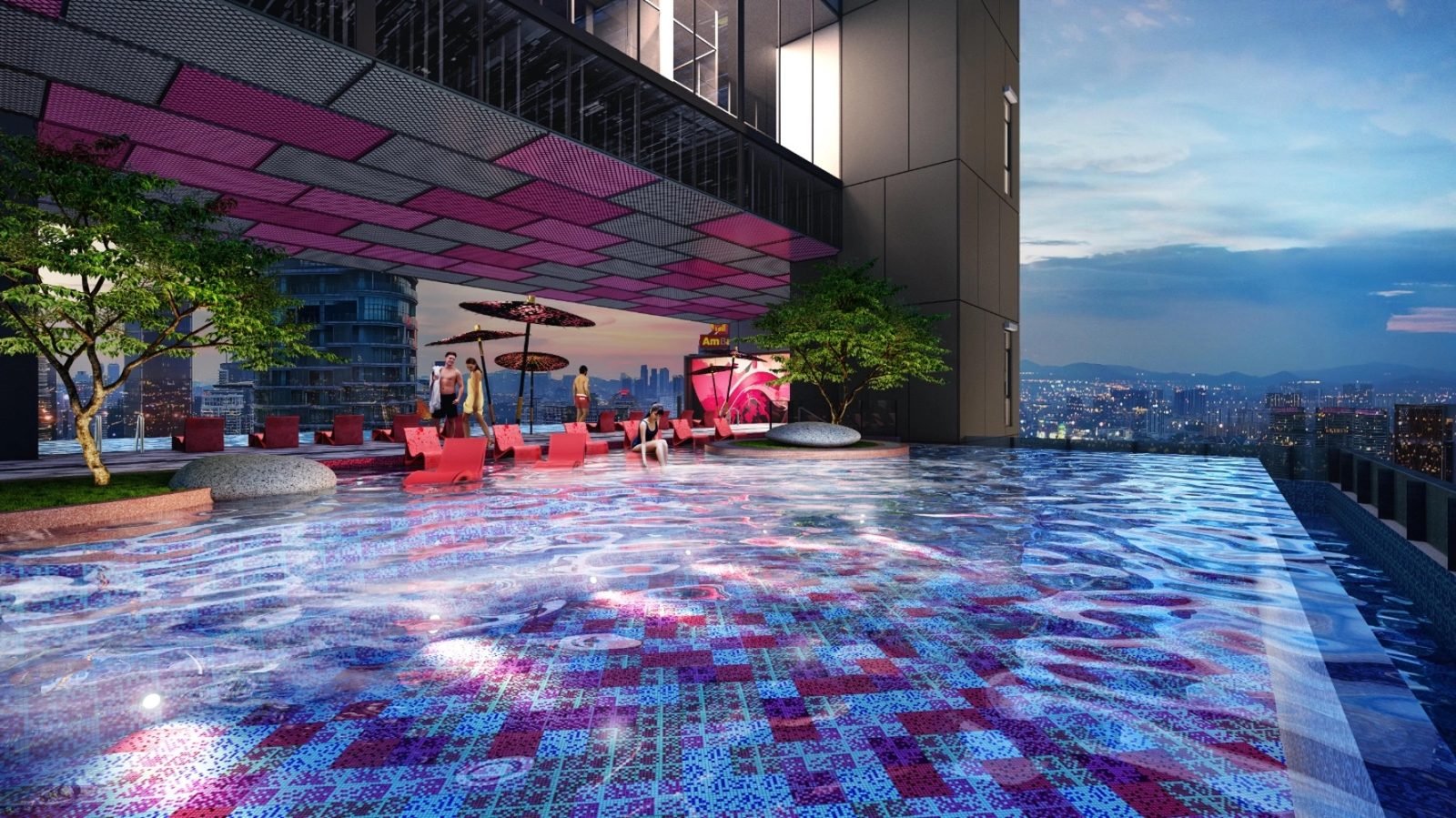 Hanaz Suites @ KLCC — Sky pool, artist’s impression
