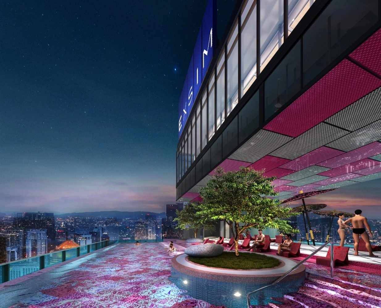 Hanaz Suites @ KLCC — Sky deck, artist’s impression