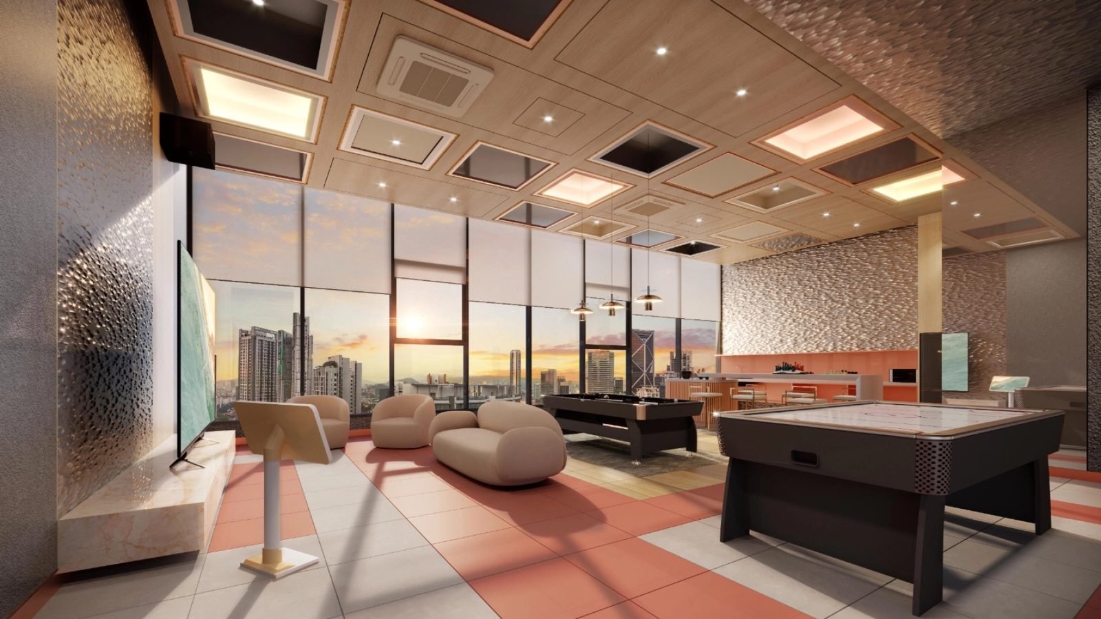 Hanaz Suites @ KLCC — Games room, artist’s impression