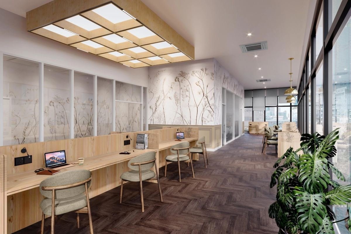 Kyliez Suites — Co-working lounge, artist's impression