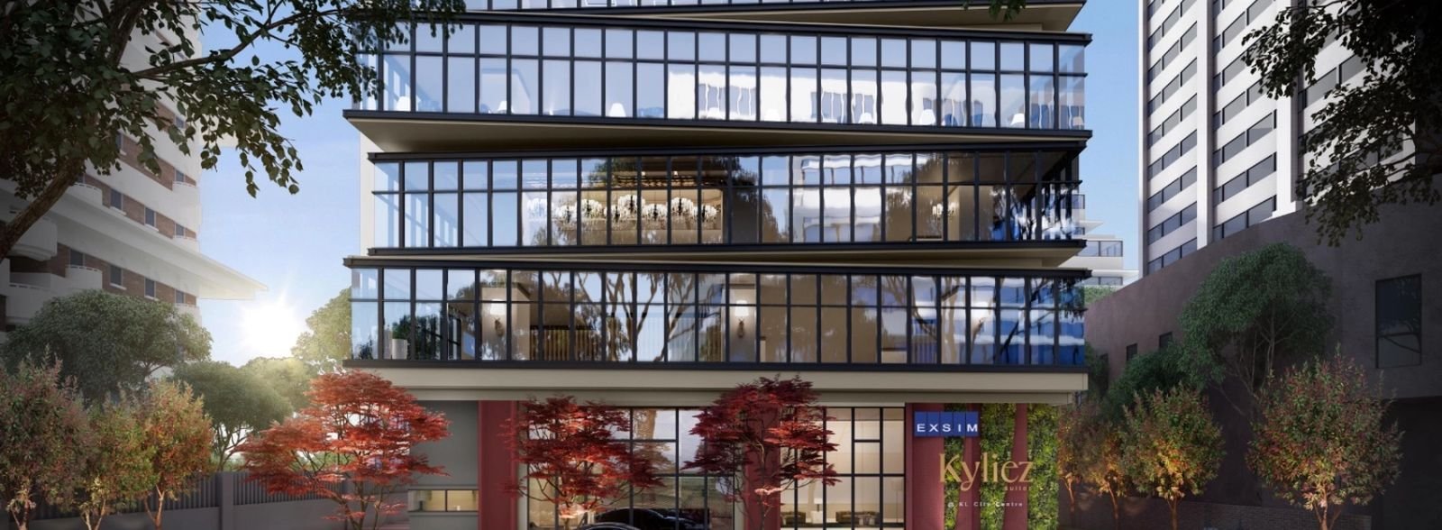 Kyliez Suites @ KL City Centre — retail frontage on Jalan Ampang, artist's impression