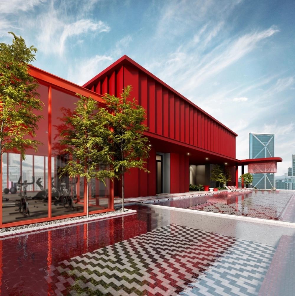 Kyliez Suites — Pool pavilion, artist's impression