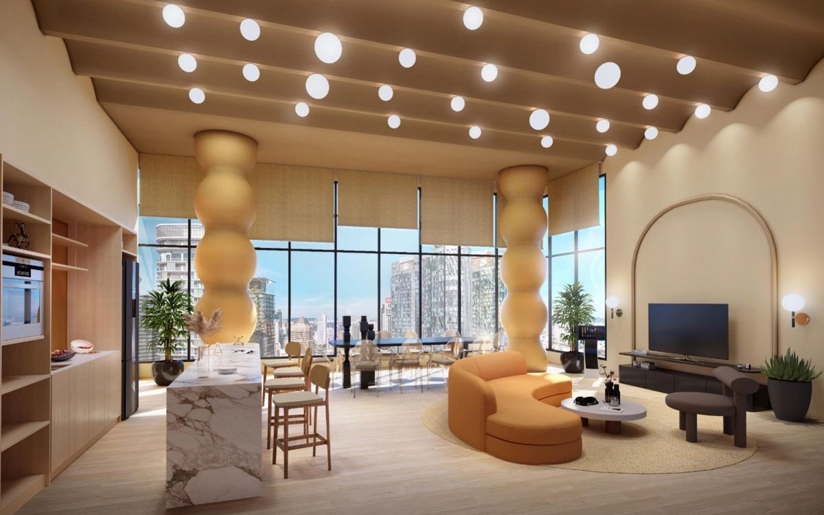 Kyliez Suites — Sky lounge, artist's impression