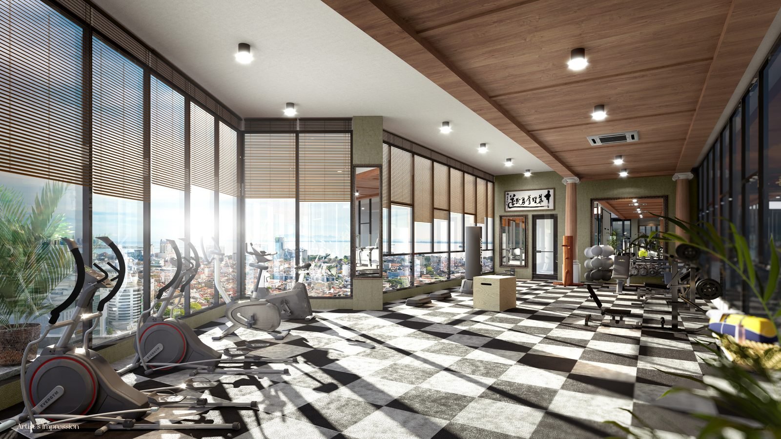 Noordinz Suites @ George Town — Gymnasium, artist’s impression