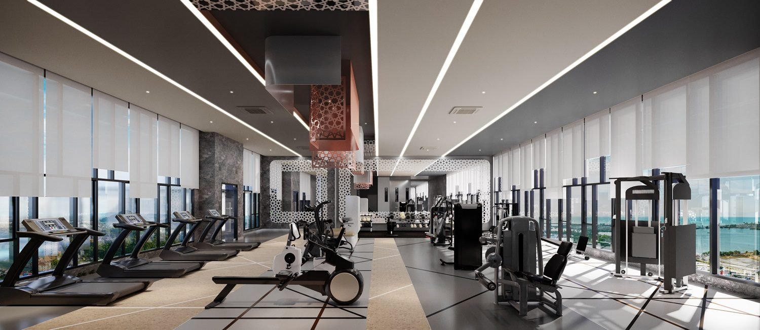 Qubaz Suites — Gymnasium, artist’s impression