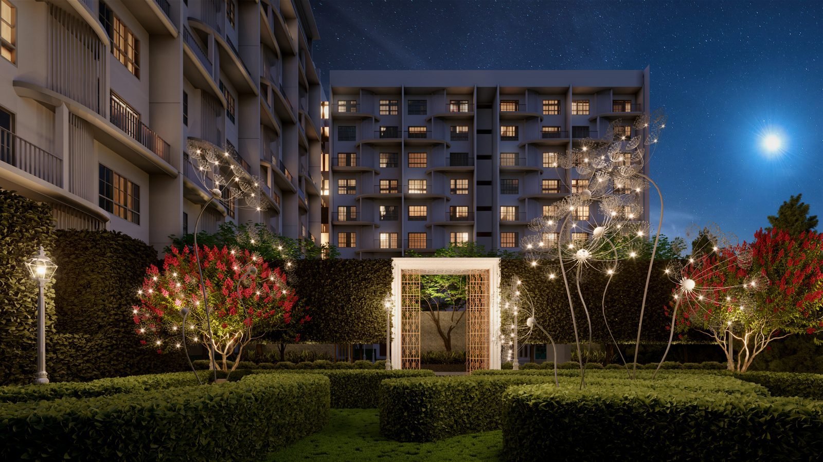 Stallionz Residence — Evening view, artist’s impression