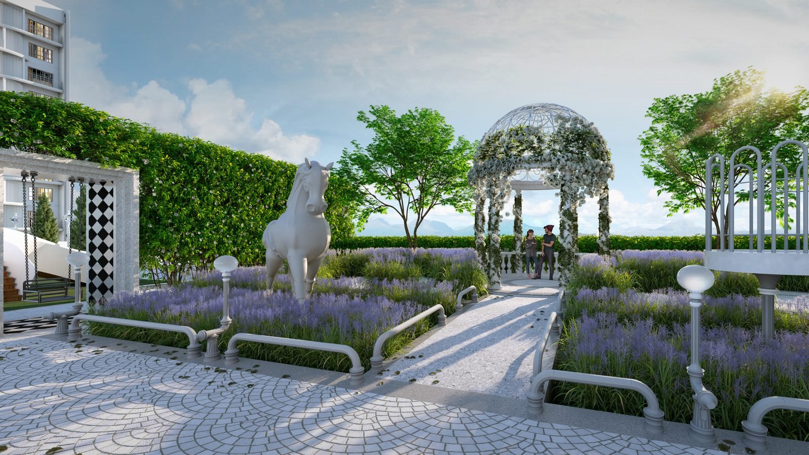 Stallionz Residence — Garden walk, artist’s impression